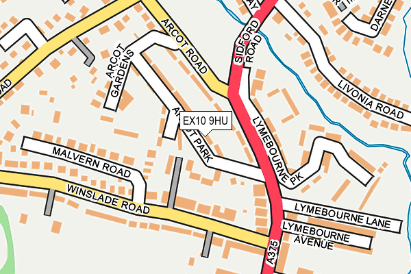 EX10 9HU map - OS OpenMap – Local (Ordnance Survey)