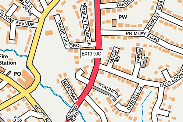 EX10 9JG map - OS OpenMap – Local (Ordnance Survey)
