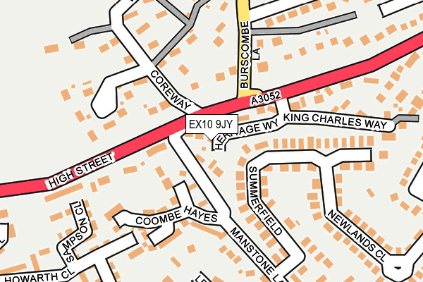 EX10 9JY map - OS OpenMap – Local (Ordnance Survey)