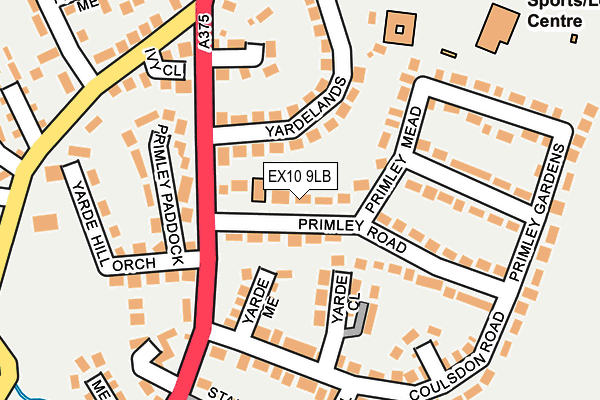 EX10 9LB map - OS OpenMap – Local (Ordnance Survey)