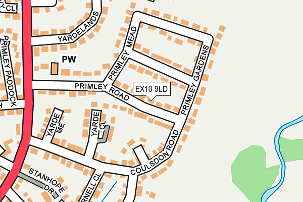 EX10 9LD map - OS OpenMap – Local (Ordnance Survey)