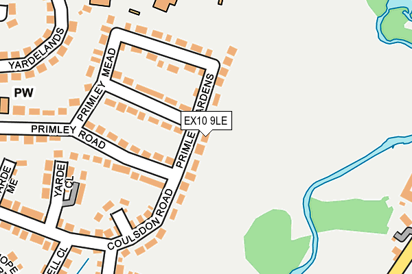 EX10 9LE map - OS OpenMap – Local (Ordnance Survey)