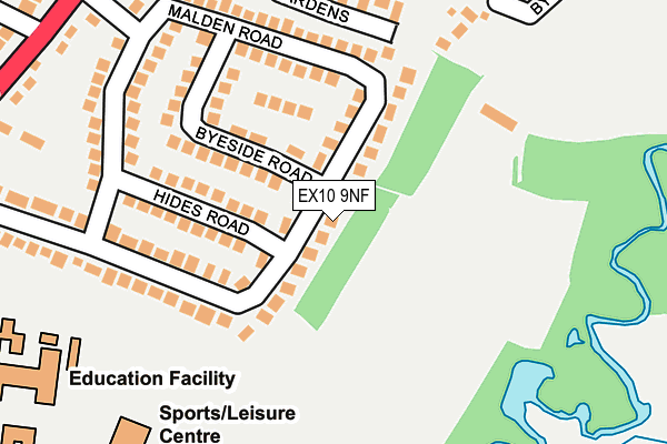 EX10 9NF map - OS OpenMap – Local (Ordnance Survey)