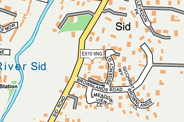 EX10 9NG map - OS OpenMap – Local (Ordnance Survey)