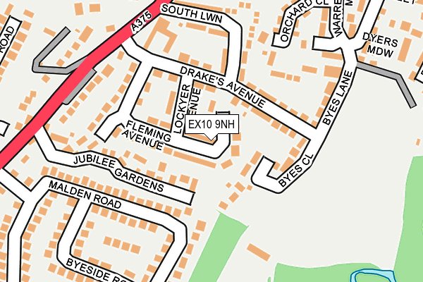 EX10 9NH map - OS OpenMap – Local (Ordnance Survey)