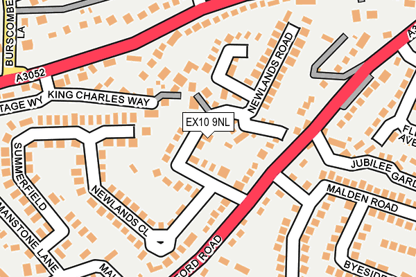 EX10 9NL map - OS OpenMap – Local (Ordnance Survey)