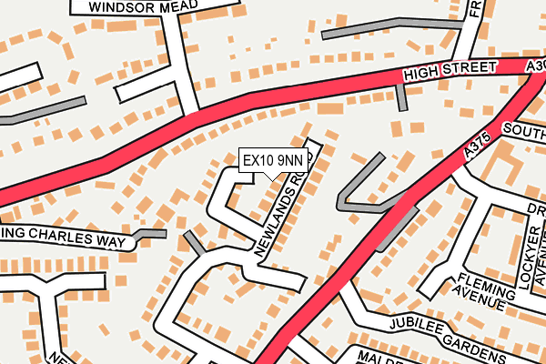 EX10 9NN map - OS OpenMap – Local (Ordnance Survey)