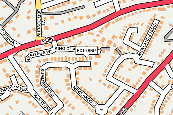 EX10 9NP map - OS OpenMap – Local (Ordnance Survey)