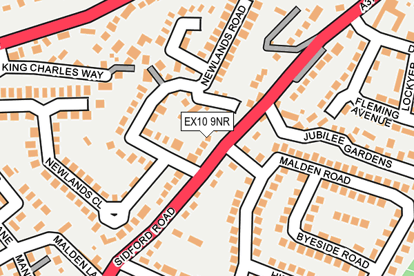 EX10 9NR map - OS OpenMap – Local (Ordnance Survey)