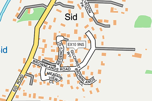 EX10 9NS map - OS OpenMap – Local (Ordnance Survey)