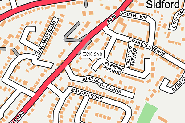 EX10 9NX map - OS OpenMap – Local (Ordnance Survey)