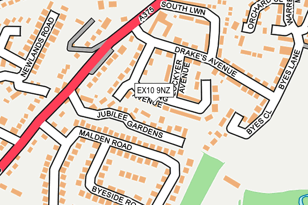 EX10 9NZ map - OS OpenMap – Local (Ordnance Survey)