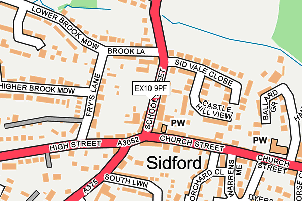 Map of RISING SUN SIDFORD LTD at local scale