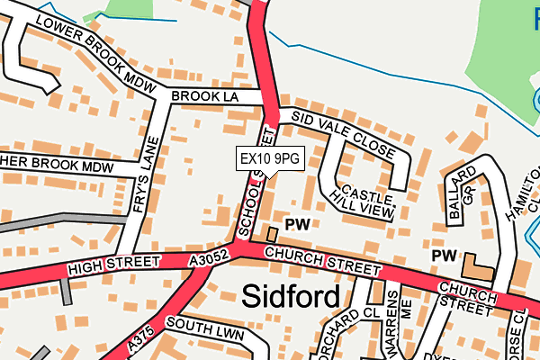 EX10 9PG map - OS OpenMap – Local (Ordnance Survey)