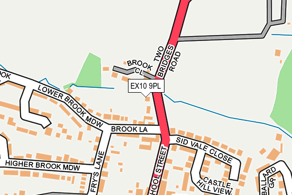 EX10 9PL map - OS OpenMap – Local (Ordnance Survey)