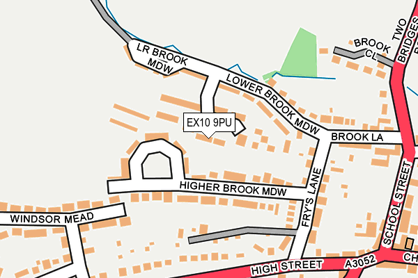 EX10 9PU map - OS OpenMap – Local (Ordnance Survey)