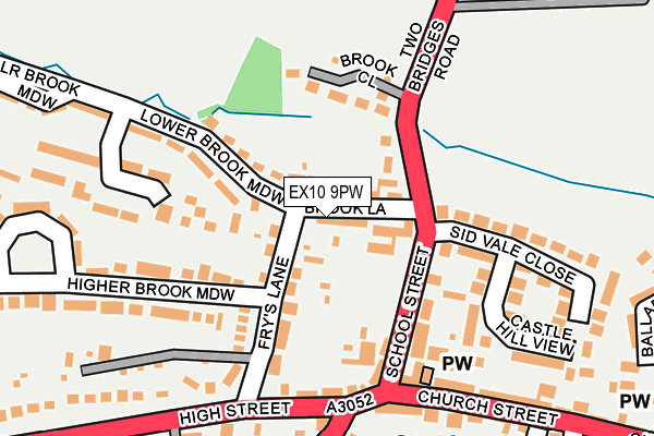 EX10 9PW map - OS OpenMap – Local (Ordnance Survey)