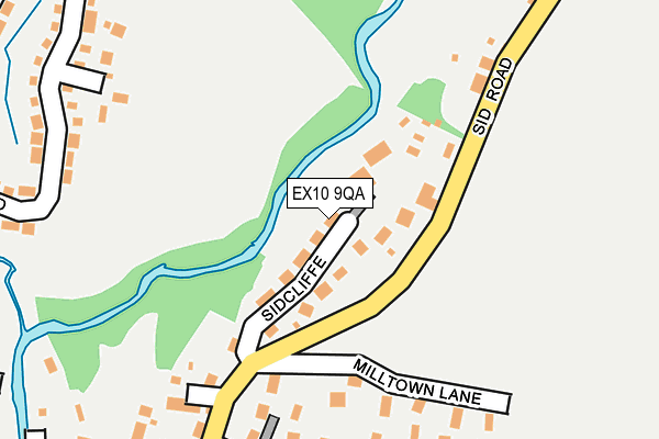 EX10 9QA map - OS OpenMap – Local (Ordnance Survey)