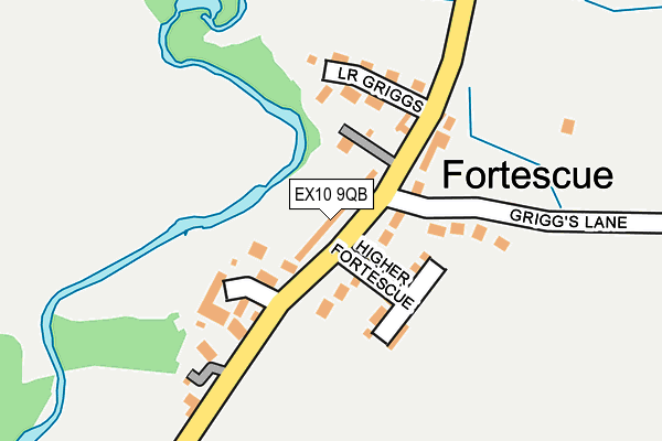 EX10 9QB map - OS OpenMap – Local (Ordnance Survey)