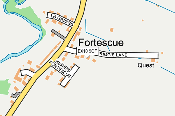 EX10 9QF map - OS OpenMap – Local (Ordnance Survey)