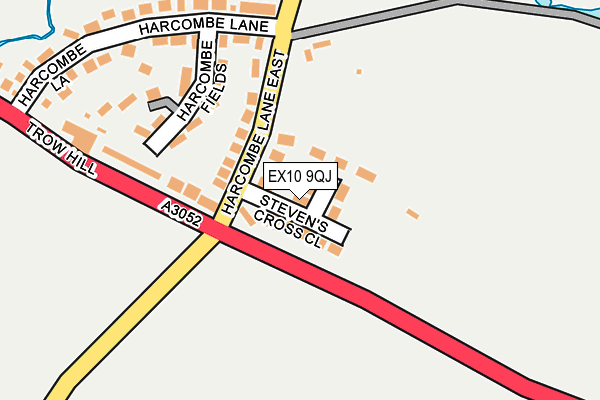 EX10 9QJ map - OS OpenMap – Local (Ordnance Survey)