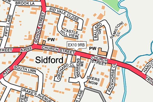 EX10 9RB map - OS OpenMap – Local (Ordnance Survey)