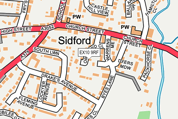 EX10 9RF map - OS OpenMap – Local (Ordnance Survey)