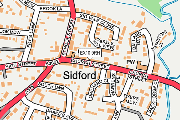 EX10 9RH map - OS OpenMap – Local (Ordnance Survey)