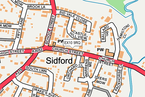 EX10 9RQ map - OS OpenMap – Local (Ordnance Survey)