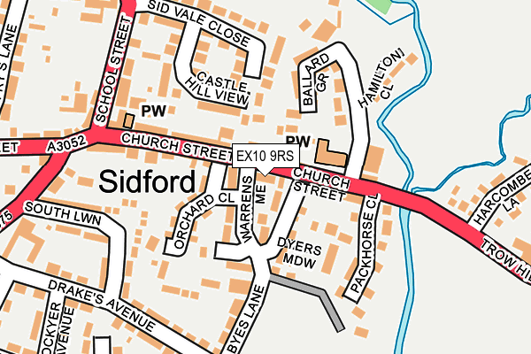 EX10 9RS map - OS OpenMap – Local (Ordnance Survey)