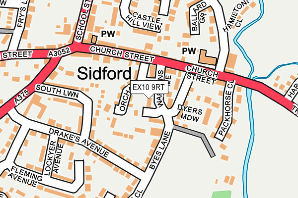 EX10 9RT map - OS OpenMap – Local (Ordnance Survey)