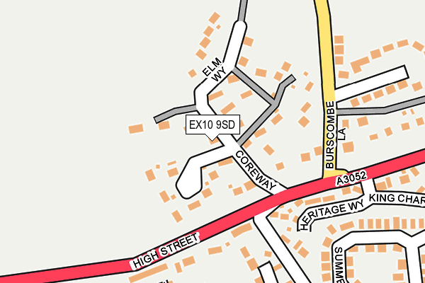 EX10 9SD map - OS OpenMap – Local (Ordnance Survey)