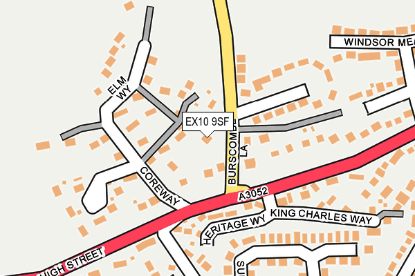 EX10 9SF map - OS OpenMap – Local (Ordnance Survey)