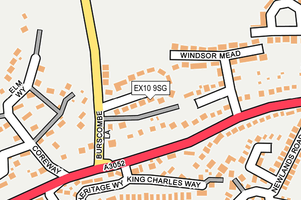 EX10 9SG map - OS OpenMap – Local (Ordnance Survey)