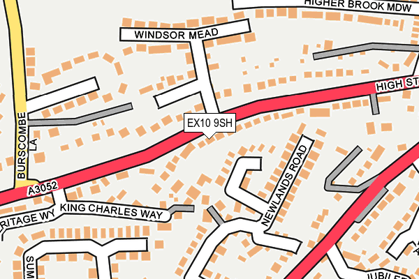 EX10 9SH map - OS OpenMap – Local (Ordnance Survey)