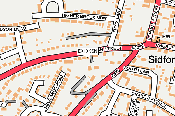 EX10 9SN map - OS OpenMap – Local (Ordnance Survey)