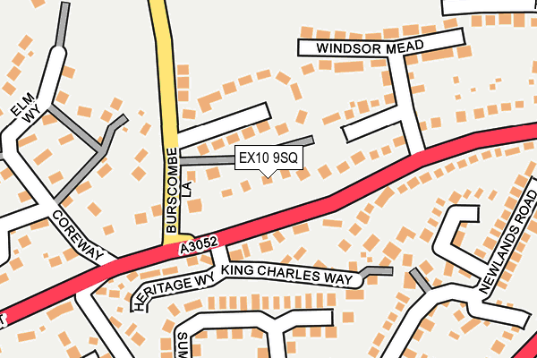 EX10 9SQ map - OS OpenMap – Local (Ordnance Survey)