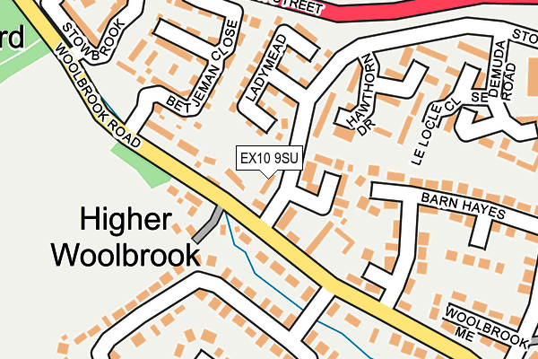 EX10 9SU map - OS OpenMap – Local (Ordnance Survey)