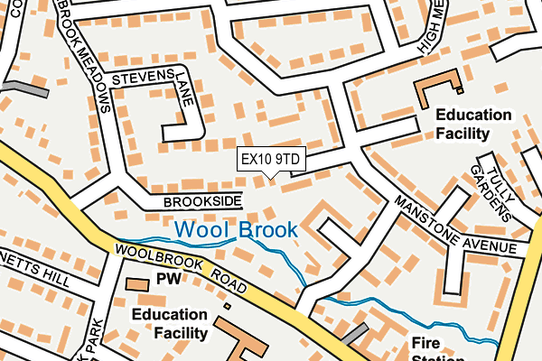 EX10 9TD map - OS OpenMap – Local (Ordnance Survey)