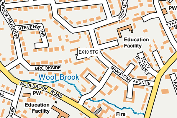 EX10 9TG map - OS OpenMap – Local (Ordnance Survey)