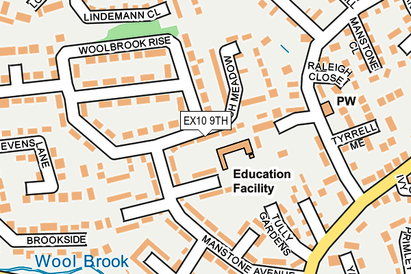 EX10 9TH map - OS OpenMap – Local (Ordnance Survey)