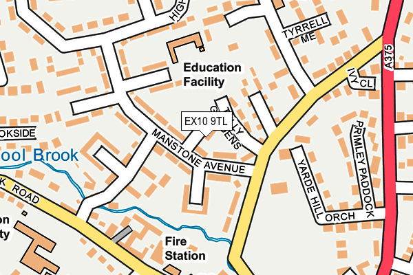 EX10 9TL map - OS OpenMap – Local (Ordnance Survey)