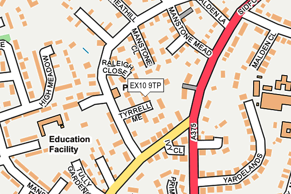 EX10 9TP map - OS OpenMap – Local (Ordnance Survey)