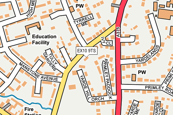 EX10 9TS map - OS OpenMap – Local (Ordnance Survey)