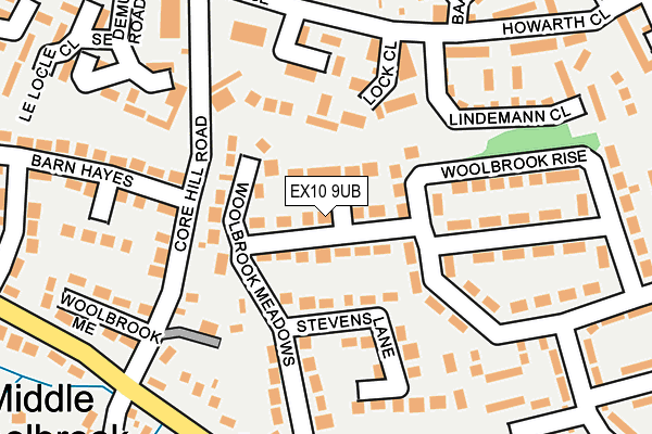 EX10 9UB map - OS OpenMap – Local (Ordnance Survey)