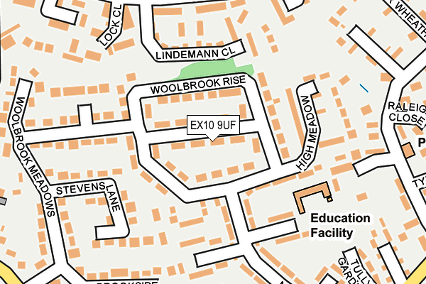 EX10 9UF map - OS OpenMap – Local (Ordnance Survey)