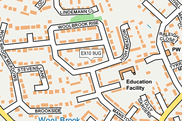 EX10 9UG map - OS OpenMap – Local (Ordnance Survey)