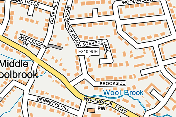 EX10 9UH map - OS OpenMap – Local (Ordnance Survey)