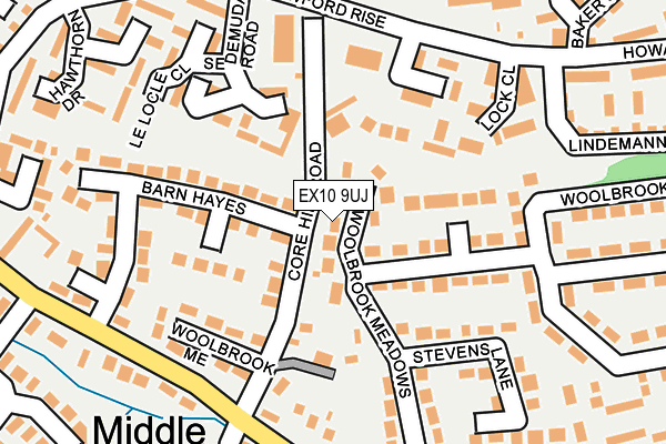 EX10 9UJ map - OS OpenMap – Local (Ordnance Survey)