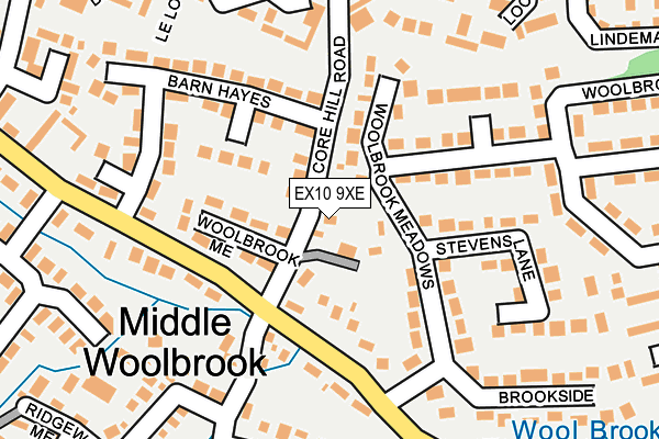 EX10 9XE map - OS OpenMap – Local (Ordnance Survey)